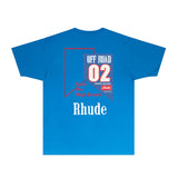 Rhude T Shirts Printed Trendy Pure Cotton