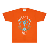 Casablanca T Shirts Fashion Print Street