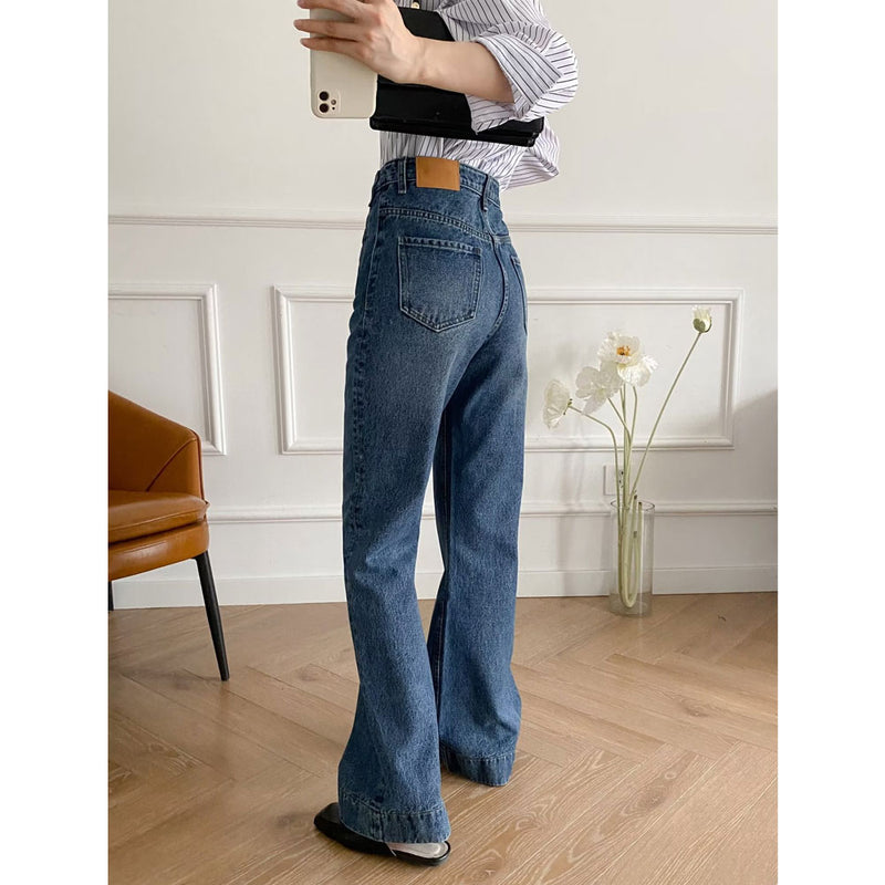 Women Jeans Loose Slim Flare Pants