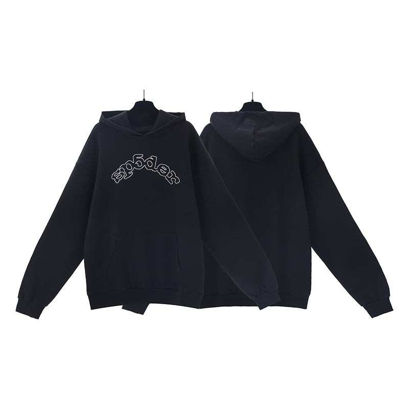 Sp5der Hoodie Cobweb Puff Print Pure Cotton