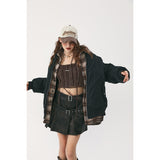 Unisex Coat Winter Cotton-Padded Coat Couple Fake Two Pieces