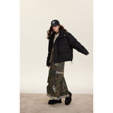 Unisex Coat Stand-up Collar Thick Warm Winter