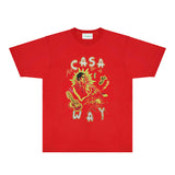 Casablanca T Shirts Fashion Print Street