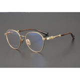 CHH Chrome Hearts Glasses Pure Titanium Vintage Carved Anti-Blue Myopia Glasses Frame