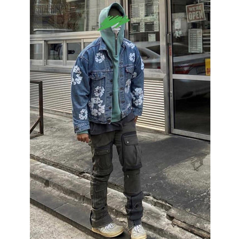 Unisex Denim Jacket Saint Michael Denim Kanye Vintage Jacket