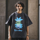 Mens Vintage T Shirt Printed Washed T-Shirt Men