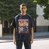 Mens Vintage T-Shirt Summer Men's T-Shirt Short Sleeve