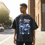 Mens Vintage T Shirt Short Sleeve T-Shirt Men Casual