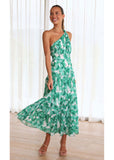 Women Dress plus Size Sloping Shoulder Dress