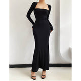 Women Dresses Sexy Fishtail Dress Stretch