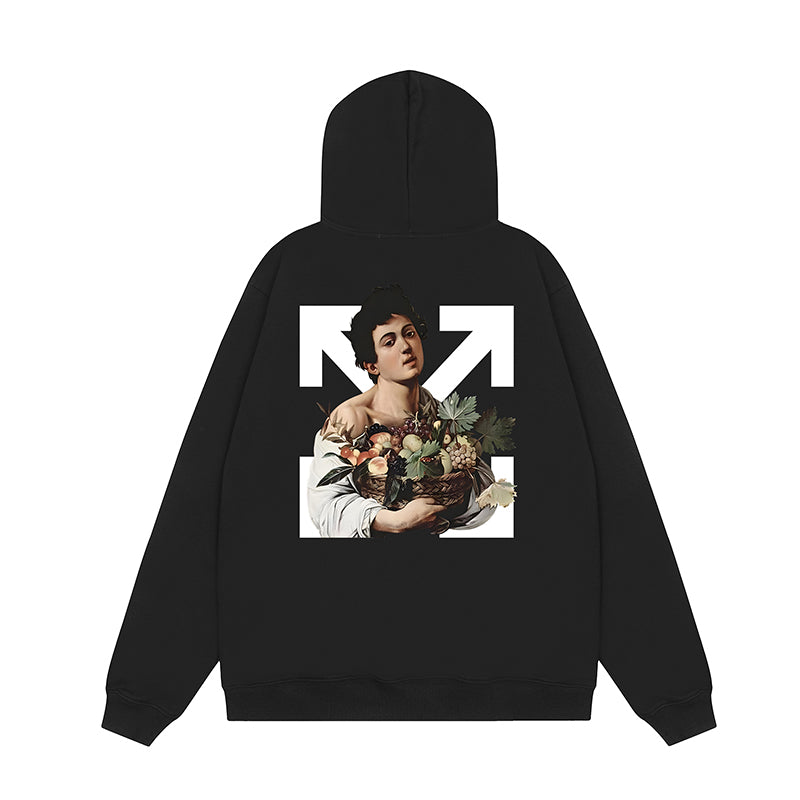 OFF WHITE Hoodie Trendy Street Style Personalized Cotton