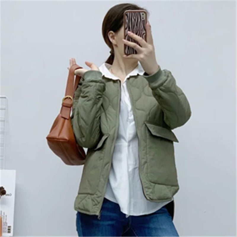 Women Cotton Coat Vintage Double-Sided Wear Cotton Jacket