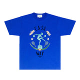 Casablanca T Shirts Fashion Print Street