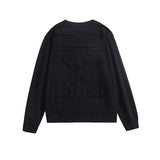 OW Sweatshirt Patchwork Crew Neck Sweatshirt