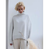 Women Work Business Casual Sweaters Thick Loose Knitwear Sweater
