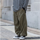 Cargo Pants Japanese Style Overalls Large Pocket Loose