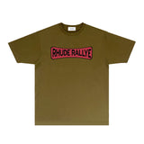 Rhude T Shirts Printed Trendy Pure Cotton