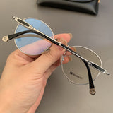 CHH Chrome Hearts Glasses Pure Titanium Round Ultra Light Myopia Glasses Frame