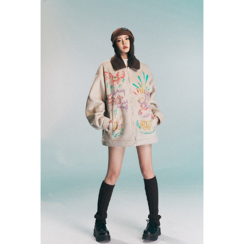 Unisex Coat Retro Loose Winter Cotton Dress Coat