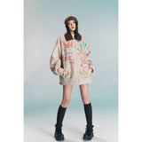 Unisex Coat Retro Loose Winter Cotton Dress Coat