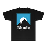 Rhude T Shirts Printed Trendy Pure Cotton