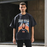 Mens Vintage T Shirt Printed T-Shirt Short Sleeve
