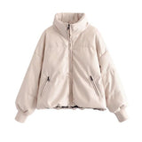 Women Cotton Coat Loose and Warm Leather Coat