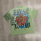 First Row T Shirts Sacred Heart Cropped Tee 2026ss Latest Los Angeles Street Trend Brand