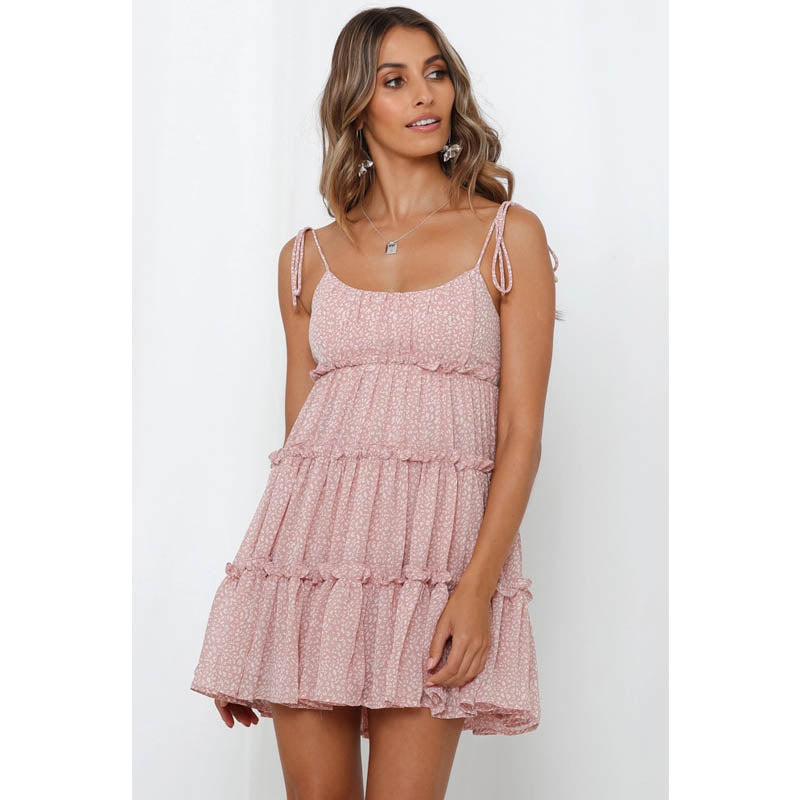 Women Dress Vacation Style Sexy Sling Dress