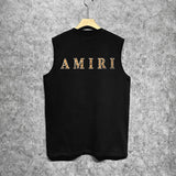 Amiri tank top tiger stripe spider print