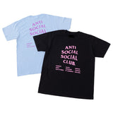 Anti Social Club T Shirt Short Sleeve Color Gradient Men and Women