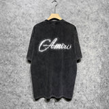 Amiri washed t-shirt gypsophila short sleeves