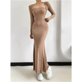 Women Dresses Sexy Fishtail Dress Stretch