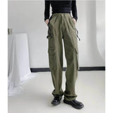 Women Jeans Autumn Multi-Pocket Cool Handsome Camouflage
