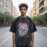 Men's Vintage T-Shirt Retro Short Sleeve Men's Loose T-Shirt