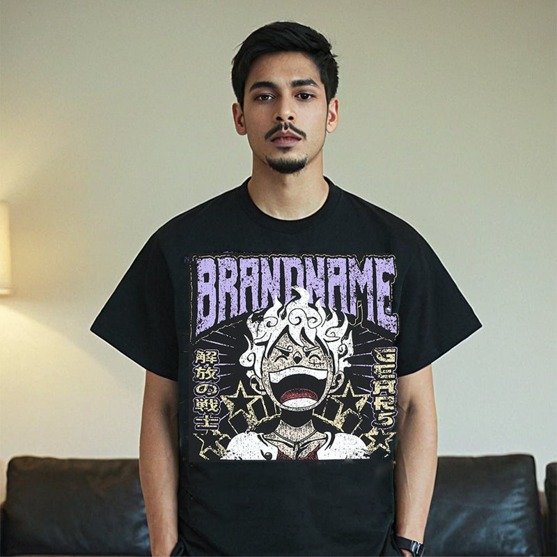 Men T Shirts Men's Spring/Summer Destroy Print Short Sleeves