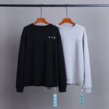 OW Sweatshirt Patchwork Crew Neck Sweatshirt