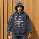 Mens Vintage Hoodie Printed Old Hooded Sweater Hoodie