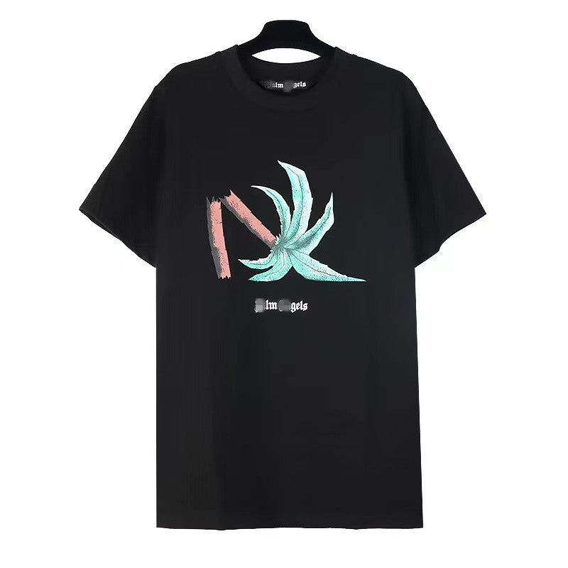 Palm Angels T Shirts Coconut Letter Print Short-Sleeve T-shirt Men 'S Half Sleeve