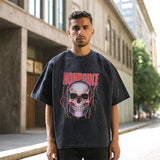 Mens Vintage T-Shirt Printed Loose T-Shirt