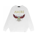 Amiri Long Sleeved Shirt Printed Trendy Pure Cotton