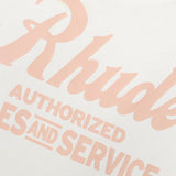 Rhude T Shirts Letter Printed Cotton Casual Short Sleeve Men and Women