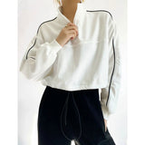 Women Hoodie Thin Loose Short