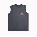 Amiri tank top small spider letter horizontal stripprinting