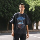 Mens Vintage T-Shirt Printed Short Sleeve T-Shirt