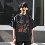 Mens Vintage T Shirt Short Sleeve T-Shirt Men's and Women's