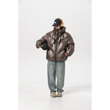 Unisex Coat Loose Hooded Cotton-Padded Coat Winter