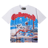 Godspeed T Shirts Cozy Beach Skull Double Yarn Cotton Casual Short Sleeves Men and Women