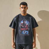 Mens Vintage T Shirt Retro Cotton Short Sleeve