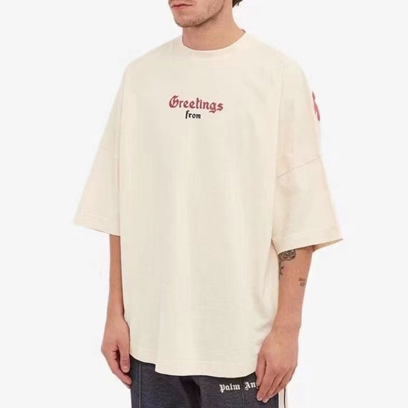Palm Angle T Shirts Red Logo Short Sleeve T-shirt